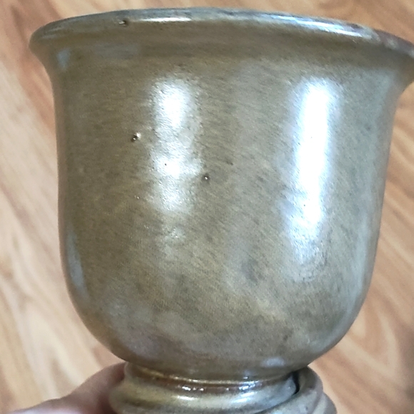 VINTAGE ARTISAN SET OF FIVE POTTERY STONEWARE (WINE) GOBLETS - Picture 13 of 16